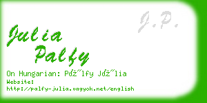 julia palfy business card